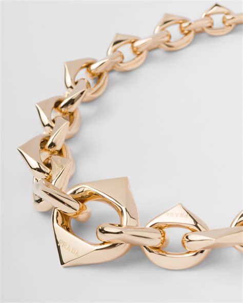 prada long double gold chain|Prada eternal gold.